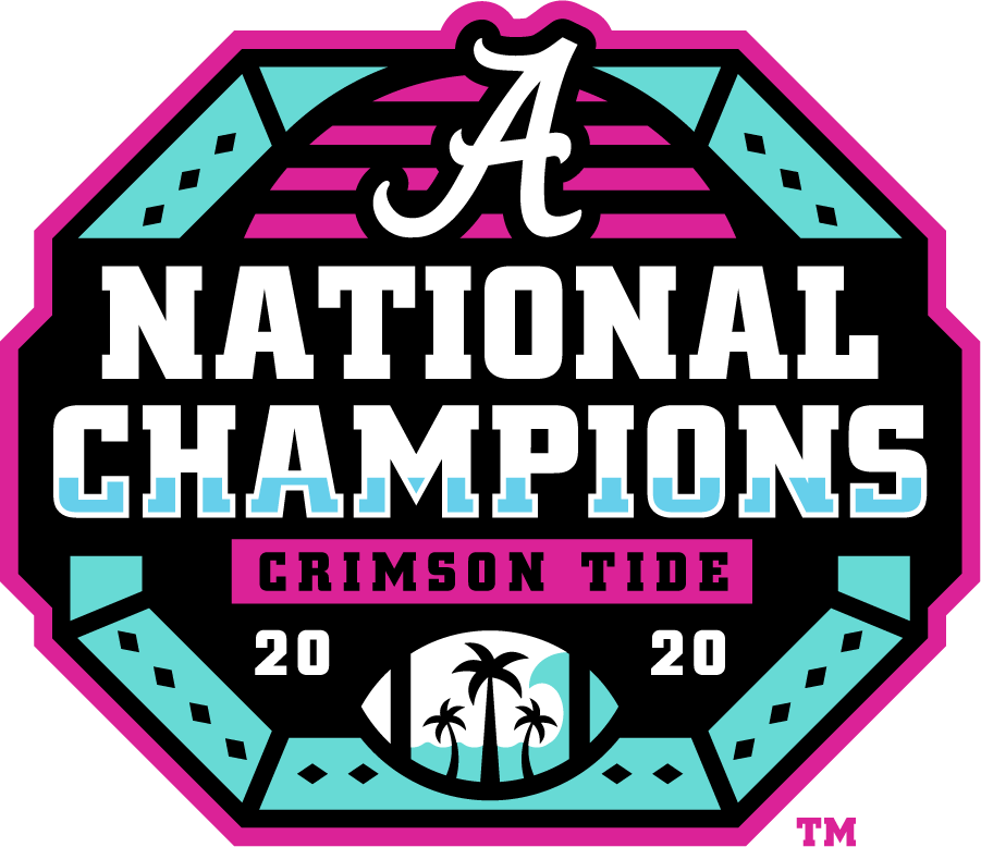 Alabama Crimson Tide 2020 Champion Logo iron on transfers for clothing